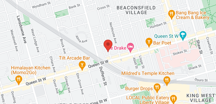 map of #303 -20 GLADSTONE AVE